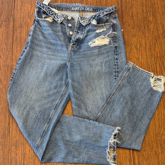 American Eagle Outfitters Denim - Blue Distressed Women Jeans